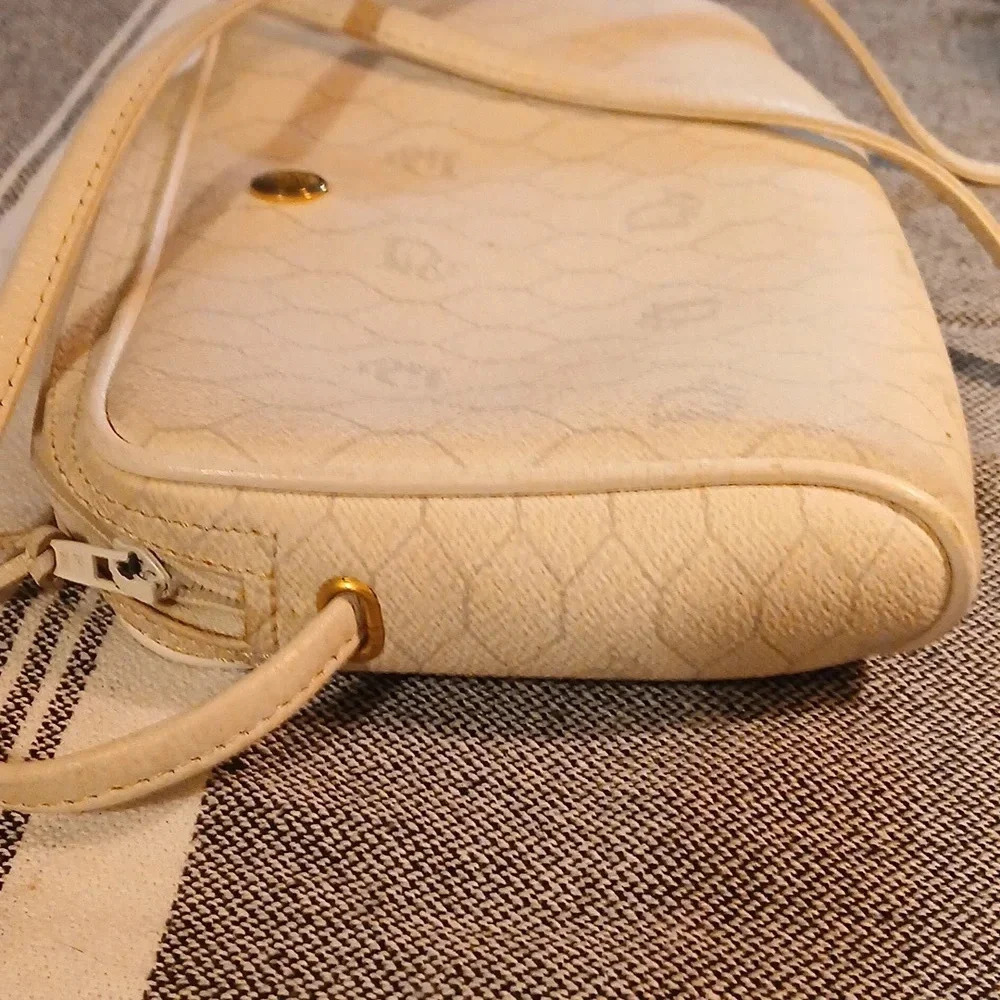 Christian Dior Honeycomb shoulder cross body bag white PVC leather - Picture 3 of 10